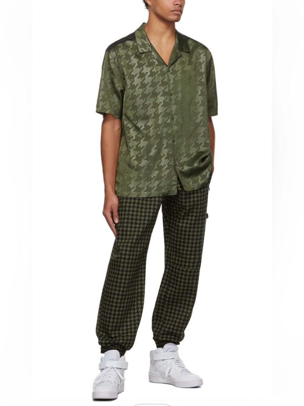 Ivy Park x Adidas Wild Pine Houndstooth Elastic Waistband Lounge Pant